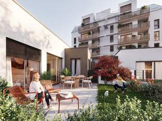 Traum Haus im Innenhof - Moderne 3-Zimmer-Wohnung mit Garten im ERSTBEZUG, 496812 €, Immobilien-Häuser in 1220 Donaustadt