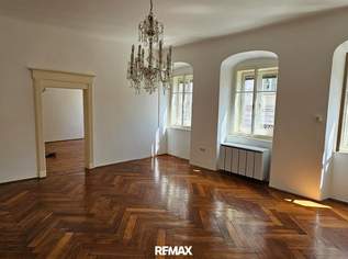 "Jetzt Preisreduzierung!" Wohnen und/oder arbeiten in großzügiger-teilsanierter 4 Zimmer-Altbau-Wohnung an der Linzer Herrenstraße, 1795 €, Immobilien-Wohnungen in Oberösterreich