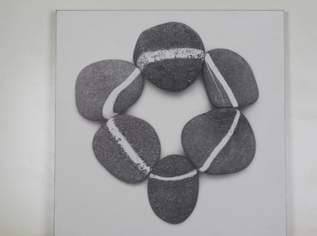 Dekoration / Wandbild Steine, 57x57cm