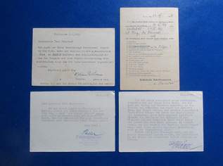 4 Postkarten/ Korrespondenzkarten 1949/50