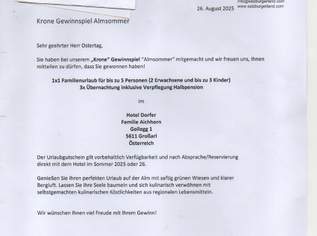 Hotel Dorfer in Großarl/3N mit HP für 2 Erw. und bis zu 3 Ki./Mitte Juni bis Mitte Oktober 2026 Hotel Dorfer in Großarl/3N mit HP für 2 Erw. und bis zu 3 Ki./Mitte Juni bis Mitte Oktober 2026