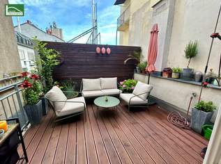 Ihre Stadtwohnung in Bestlage: direkt bei U2 und in wenigen Min. fußläufig im 1. - sofort beziehbarer Altbau auf 3 Ebenen mit Terrasse. - WOHNTRAUM, 729000.15 €, Immobilien-Wohnungen in 1020 Leopoldstadt