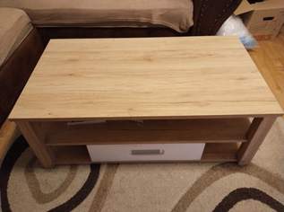 Couchtisch 115x65x42,5cm beidseitig mit Laden weiss/Eiche Sonoma Couchtisch 115x65x42,5cm beidseitig mit Laden weiss/Eiche Sonoma