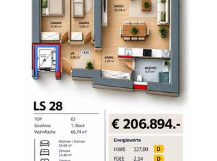Geräumige 3-Zimmer Wohnung in der traumhaften Braunau Altstadt, 206894 €, Immobilien-Wohnungen in 5280 Braunau am Inn Geräumige 3-Zimmer Wohnung in der traumhaften Braunau Altstadt, 206894 €, Immobilien-Wohnungen in 5280 Braunau am Inn