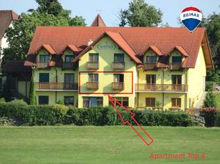 APARTMENT mit "Französischen Balkon" und eigenem Parkplatz "Traumhaftem Ausblick" direkt am Golfplatz, 129000 €, Immobilien-Wohnungen in 7574 Burgauberg