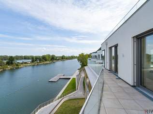 Luxus-Penthouse mit Dachterrasse & Terrasse von ca. 262 m² | Beste Aussicht & direkt am Wasser | 2 Garagenstellplätze, 2625000 €, Immobilien-Wohnungen in 1190 Döbling