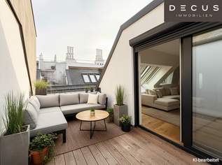 3 ZIMMER DACHGESCHOSSWOHNUNG | MIT RUHIGE TERRASSE | IM HERZEN VON LEOPOLDSTADT, 945000 €, Immobilien-Wohnungen in 1020 Leopoldstadt