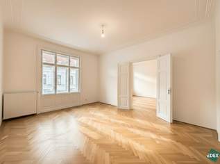 ERSTBEZUG NACH SANIERUNG | Traumhafte 4-Zimmer Altbauwohnung mit zwei Balkonen, 2950 €, Immobilien-Wohnungen in 1070 Neubau