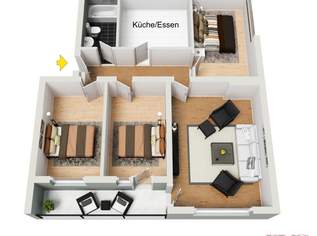 4-Zimmerwohnung mit Balkon im Hochparterre, 310000 €, Immobilien-Wohnungen in 6176 Marktgemeinde Völs
