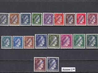 Briefmarken Österreich mit Aufdruck auf Freimarken Postfrisch 25 Euro pro Satz