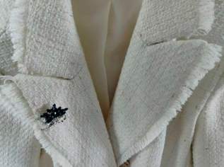 Damen Pepita Blazer neu, in weiß Gr 46 Damen Pepita Blazer neu, in weiß Gr 46
