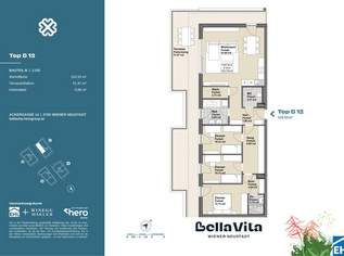 BELLA VITA - Sichern Sie sich den zweiten KFZ-Stellplatz jetzt mit 50 % Preisvorteil., 464900 €, Immobilien-Wohnungen in Niederösterreich
