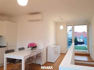 Möblierte 2-Zimmer-Dachgeschosswohnung mit Terrasse nahe U1 Kagran, 1390 €, Immobilien-Wohnungen in 1220 Donaustadt
