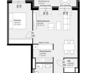 FRÜHBUCHER-SPECIAL: 2 MONATE MIETFREI | MODERNE 2-ZIMMER-WOHNUNG MIT BALKON, 772.64 €, Immobilien-Wohnungen in 8020 