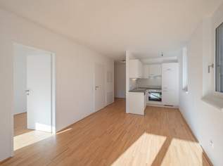 Traumhafter und sehr geräumiger 2-Zimmer-Neubau mit großem Balkon, 1449 €, Immobilien-Wohnungen in 1200 Brigittenau