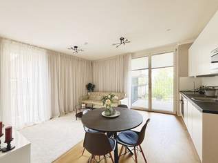Einfach gleich einziehen!!!! Tolle 2 Zimmer Wohnung mit großer Terrasse und Blick zum Donaukanal - komplett möbliert, 1100 €, Immobilien-Wohnungen in 1030 Landstraße