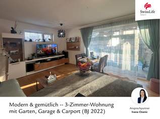 Modern & gemütlich -- 3-Zimmer-Wohnung mit Garten, Garage & Carport (BJ 2022), 299000 €, Immobilien-Wohnungen in 4493 Wolfern Modern & gemütlich -- 3-Zimmer-Wohnung mit Garten, Garage & Carport (BJ 2022), 299000 €, Immobilien-Wohnungen in 4493 Wolfern