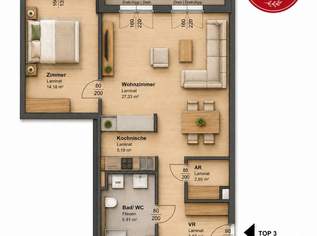 2 MONATE MIETFREI | Charmante 2-Zimmer-Wohnung mit Balkon, 772.64 €, Immobilien-Wohnungen in 8020 