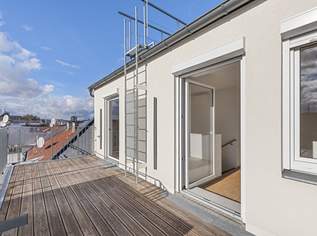 Herrliche 2 Zimmer Maisonette mit traumhafter Terrasse und Einbauküche, 499900 €, Immobilien-Wohnungen in 1100 Favoriten