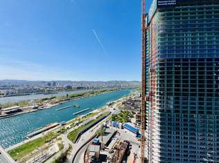 Danubeflats | 26. Etage | nur 350 m zur U1 | Sunset-Balkon | Erstbezug | Exklusiver Membersclub | Skygarden | Tiefgaragenplatz, 1815 €, Immobilien-Wohnungen in 1220 Donaustadt