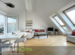 Mitten im 7.: Super-Dachwohnung mit Terrasse in Grünruhelage, 1945.7 €, Immobilien-Wohnungen in 1070 Neubau