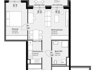 WOHNBONUS SICHERN - 2 MONATE MIETFREI | 2-ZIMMERWOHNUNG MIT BALKON, 818.07 €, Immobilien-Wohnungen in 8020 