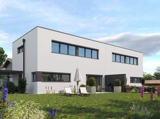 Neues Zuhause in Schleißheim: Doppelhaushälfte mit großzügigen Garten in absoluter Ruhelage! Top 7, 439730 €, Immobilien-Häuser in 4600 Schleißheim
