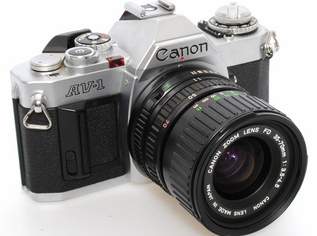 Canon AV-1 mit FD 35-70, 259 €, Marktplatz-Kameras & TV & Multimedia in 1200 Brigittenau