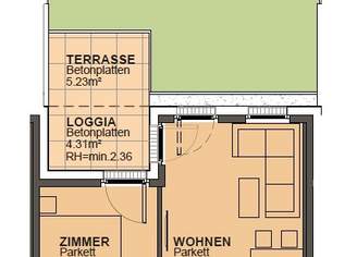 Wohnung mit Blick ins Grüne und in ruhiger Lage - Haustiere erlaubt, 931.98 €, Immobilien-Wohnungen in 1210 Floridsdorf