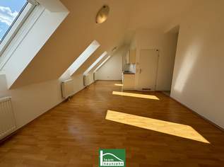 Freundliche DG-Wohnung in Sechshaus - 5 Gehminuten zu U4 und U6! Schlafzimmer in Hofruhelage!, 329000 €, Immobilien-Wohnungen in 1150 Rudolfsheim-Fünfhaus