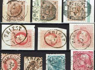 Ö-KuK Stempellot "Küste" ca. 79-Kleinpunkte (9), 18 €, Marktplatz-Sammlungen & Haushaltsauflösungen in 9020 Klagenfurt am Wörthersee