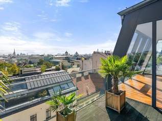 Traumhaftes Wohnen im Herzen von Wien - DG Wohnung mit 235m², Balkon, Terrassen, 4 Zimmer und Luxusausstattung!, 4459000 €, Immobilien-Wohnungen in 1080 Josefstadt