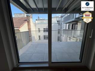 Superprojekt: ''Über den Baumwipfeln" TOP 46 MIT ÜBERDACHTEM BALKON (17,5 m²), 609000 €, Immobilien-Wohnungen in 1100 Favoriten