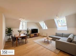 Wohnen über den Dächern: Traumhafte Dachgeschoß-Maisonette nahe dem Schlossquadrat, 780000 €, Immobilien-Wohnungen in 1050 Margareten Wohnen über den Dächern: Traumhafte Dachgeschoß-Maisonette nahe dem Schlossquadrat, 780000 €, Immobilien-Wohnungen in 1050 Margareten