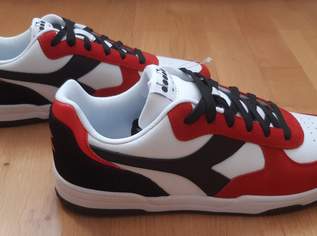 Stylishe Sneaker Schuhe Diadora Raptor low weiß rot schwarz Größe 42 NEU + Etikett + Originalverpackung, 49 €, Kleidung & Schmuck-Herrenkleidung in 1220 Donaustadt