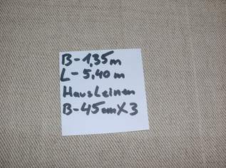Ballen Bauern-Hausleinen- Reinleinen, B-1,35m L-5,40m, Ballen Bauern-Hausleinen- Reinleinen, B-1,35m L-5,40m,