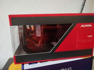 Alpina Vent Sports Skibrille . Orange, schwarz matt - Gr.  M - neu OVP