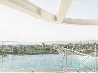 44. Stock: Welness, Gym, Pool und den schönsten Ausblick mit Sonnenuntergang auf Kahlenberg, 2100 €, Immobilien-Wohnungen in 1220 Donaustadt 44. Stock: Welness, Gym, Pool und den schönsten Ausblick mit Sonnenuntergang auf Kahlenberg, 2100 €, Immobilien-Wohnungen in 1220 Donaustadt