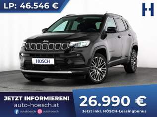 Compass T4 130 Aut. Limited 19" PANO 360° ACC -42%, 27990 €, Auto & Fahrrad-Autos in 4061 Pasching