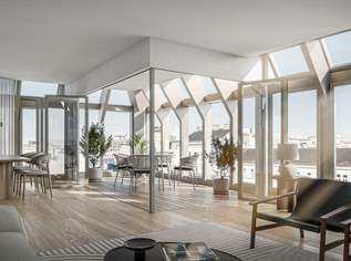 3-Zimmer-Erstbezug am Naschmarkt, 105 m² Wohnfläche + 12 m² Loggia, 1890000 €, Immobilien-Wohnungen in 1040 Wieden
