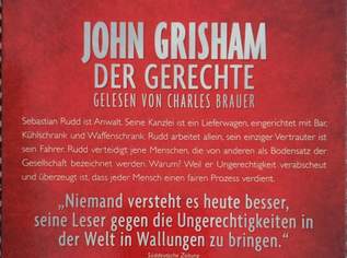 Hörbuch Der Gerechte John Grisham Gelesen von Charles Brauer 2 CD's Hörbuch Der Gerechte John Grisham Gelesen von Charles Brauer 2 CD's