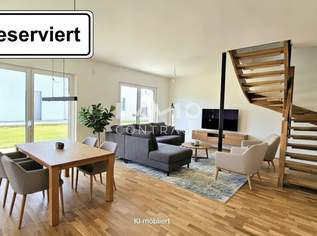 Modern, hell, exklusiv - Mietkauf Doppelhaushälfte in attraktiver Lage von Stoob, 938.36 €, Immobilien-Häuser in 7344 Gemeinde Stoob