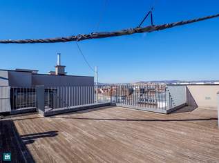 Urbaner Wohntraum mit Weitblick – Stilvolle 3-Zimmer-DG-Wohnung mit großer Dachterrasse, 2200 €, Immobilien-Wohnungen in 1050 Margareten