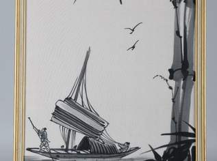 Dekoration, Wandbild: Japanische Seidenmalerei Dekoration, Wandbild: Japanische Seidenmalerei