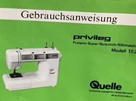 Privileg Super-Nutzstich-Nähmaschine Modell 1520, null €, Marktplatz-Spiele, Bastelmaterial & Modellbau in Österreich