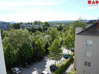 Sonnige 3-Zimmer-Wohnung mit perfekter Infrastrukur! Traumhafte Aussicht Am Bindermichl durch Loggia mit Balkonverglasung!, 937.98 €, Immobilien-Wohnungen in Oberösterreich