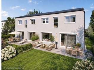 Doppelhaushälfte | 123 m² Wohnfläche & bis zu 3 Meter Raumhöhe | Garten, 2 Parkplätzen | Ziegelmassivbauweise, 649900 €, Immobilien-Häuser in 2540 Bad Vöslau