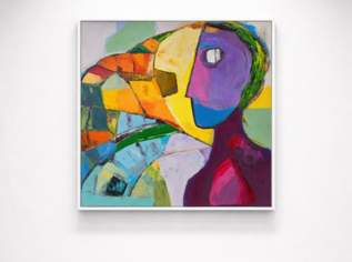 Acrylgemälde "Amethyst-Hüterin von Maissau"