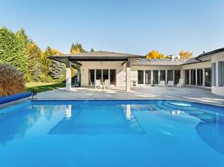 Architekten-Bungalow in Bad Fischau! Im Loftstil | Uneinsehbarer Garten | Pool und Wellnessbereich | Großzügige Garage, 1990000 €, Immobilien-Häuser in 2721 Bad Fischau
