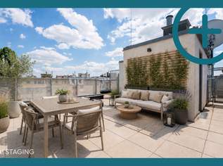 Über den Dächern Wiens: 3 Zimmer DG mit 360 Grad Dachterrasse, 469000 €, Immobilien-Wohnungen in 1100 Favoriten